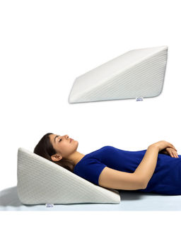 GADDA CO - White Orthopaedic Memory Foam Wedge Pillow