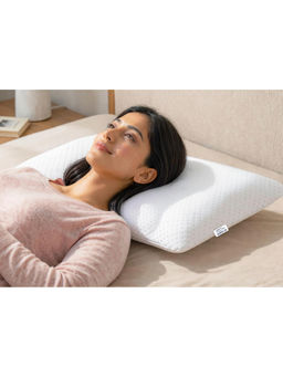 GADDA CO - White Ergonomic Orthopaedic Memory Foam Pillow