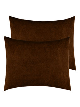 GADDA CO - Brown Waterproof Pillow Covers (Pack Of 2)