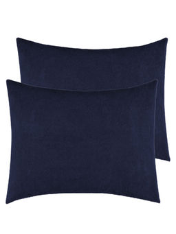 GADDA CO - Navy Blue Waterproof Pillow Covers (Pack Of 2)
