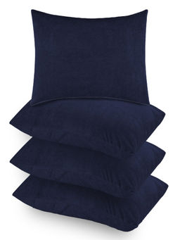 GADDA CO - Navy Blue Waterproof Pillow Covers (Pack Of 4)