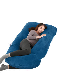 GADDA CO - J-Shape Blue Pregnancy Pillow