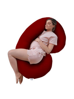 GADDA CO - C-Shape Maroon Pregnancy Pillow