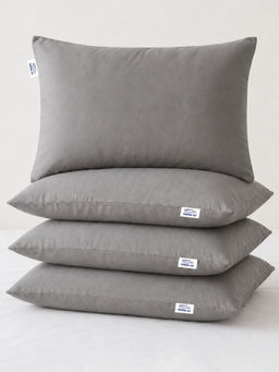 GADDA CO - Grey Polyester Fibre Sleeping Pillows (Pack of 4)