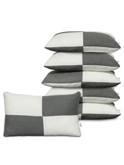 GADDA CO - Multi-Color Polyester Fibre Sleeping Pillows (Pack of 6)