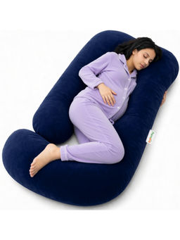 OYO BABY - Navy Blue J-Shape Maternity Pillow