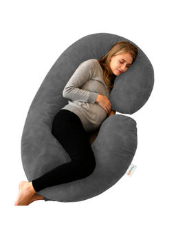 OYO BABY - Grey C Shape Pregnancy Pillow