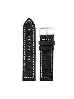 Titan - 24 mm(2.4cm) Black Genuine Leather Strap for Men Nf103035024Sq-P
