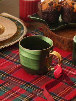 Pure Home + Living - Green Porcelain Senorita Coffee Mug