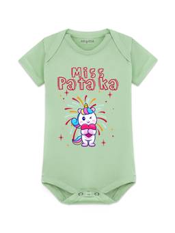 Arvesa - My First Diwali Printed Onesies - Green