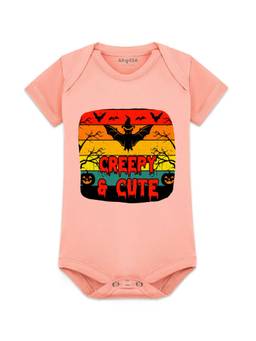 Arvesa - Creepy & Cute Printed Onesies - Peach