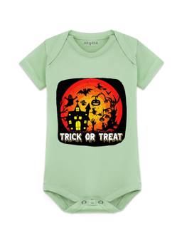 Arvesa - My First Halloween Trick Or Treat Printed Onesies - Green
