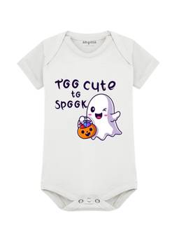 Arvesa - My First Halloween Too Cute to Spook Printed Onesies - White