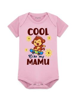 Arvesa - Cool Like My Mamu Printed Onesies - Pink