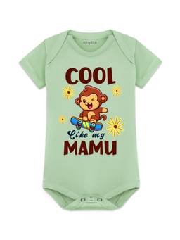 Arvesa - Cool Like My Mamu Printed Onesies - Green