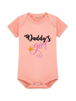 Arvesa - Daddy Girl Printed Onesies - Peach