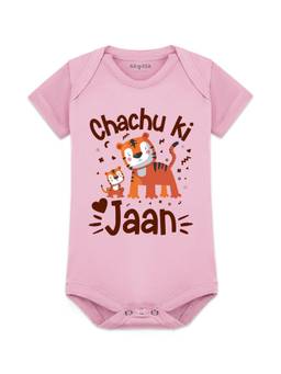 Arvesa - Chachu Ki Jaan Printed Onesies - Pink