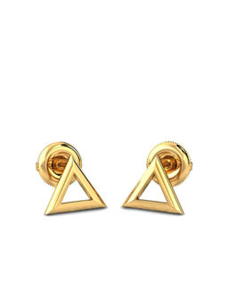 Candere by Kalyan Jewellers - 14K BIS Hallmark Yellow Gold Earrings