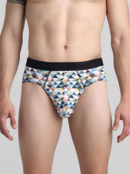 Jack & Jones - Men Abstract Print White Brief