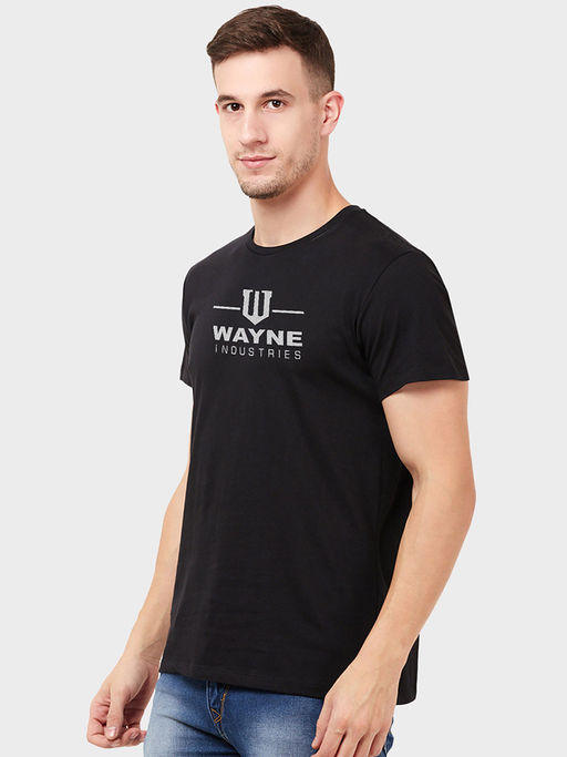 Buy Free Authority Batman Printed Black Tshirt For Men Online