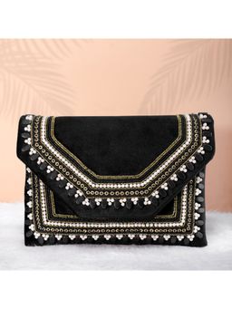 Peora - Clutch Womens Purse Bridal Bag for Detachable Strap Evening Sling Bag - Black-C58Bl