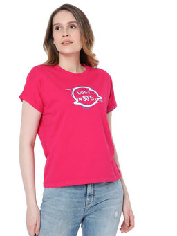 VERO MODA - Curve Women Pink T-Shirt