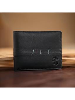 Red Tape - Navy Blue Leather Two Fold Rfid Wallet