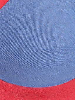 Clovia - Cotton Rich Solid Non-Padded Full Cup Wire Free T-shirt Bra - Dark Blue