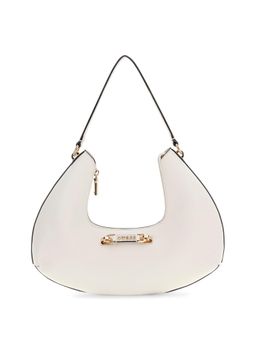 Guess - Off White Solid Pu Sophia Hobo Handbag