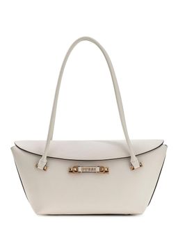 Guess - Off White Solid Pu Sophia Handbag