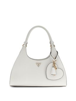 Guess - White Solid Pu Isobel Girlfriend Carryall Hobo Handbag