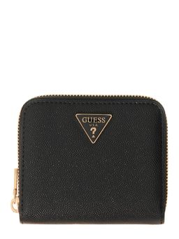 Guess - Black Solid Pu Isobel Small Zip-Around Wallet