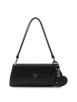 Guess - Black Solid Pu Isobel Convertible Handbag
