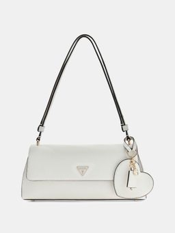 Guess - White Solid Pu Isobel Convertible Handbag