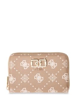 Guess - Biscotti Printed Pu Emelie Logo Zip-Around Wallet