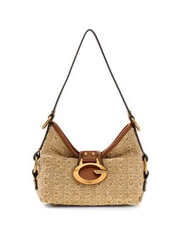 Guess - Natural Cognac Textured Polypropylene Camden Mini Handbag