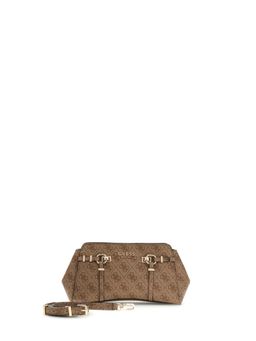 Guess - Latte Printed Pu Leona Logo Girlfriend Sling Bag