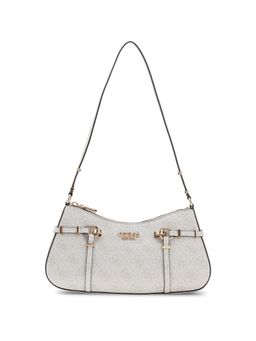 Guess - Bone Printed Pu Leona Logo Handbag