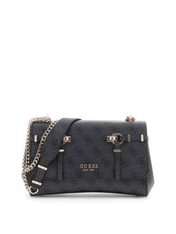 Guess - Charcoal Printed Pu Leona Logo Sling Bag