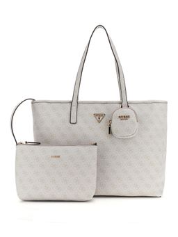 Guess - Bone Logo Printed Pu Power Play Tech Tote Bag With Pouch