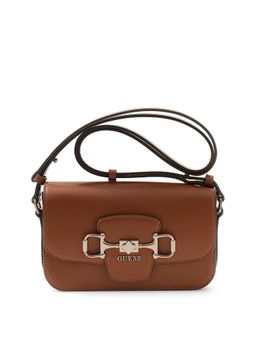 Guess - Cognac Solid Pu Janie Convertible Sling Bag