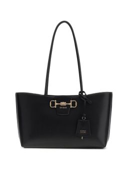 Guess - Black Solid Pu Janie Girlfriend Carryall Handbag