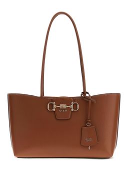 Guess - Cognac Solid Pu Janie Girlfriend Carryall Handbag