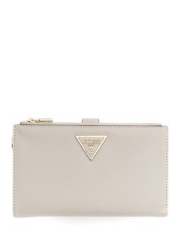 Guess - Taupe Solid Pu Laurel Zip-Around Wallet