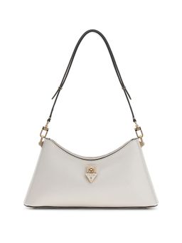 Guess - Off White Solid Pu Patsie Handbag