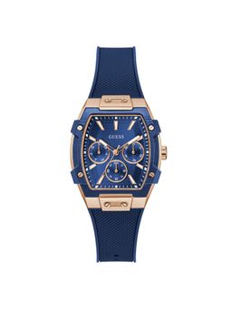 Guess - Blue Rectangle Dial Analog Women Watch - GW0945L4 (M)