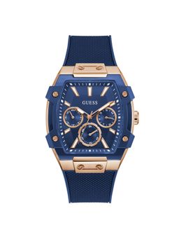 Guess - Blue Rectangle Dial Analog Men Watch - GW0956G4 (M)