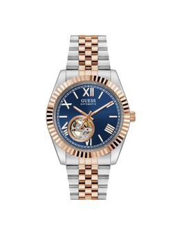 Guess - Blue Round Dial Mechanical Automatic Men Watch - GW0984G5 (M)