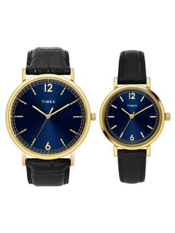 Timex - Blue Round Dial Analog Pair's Couple Watch - TW00PR335 (M)
