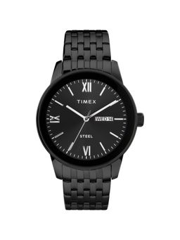 Timex - Trend Black Round Dial Analog Men Watch - TW2T50400AP (M)